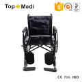 Topmedi Equipo médico Silla de silla de acero económico con reposapiés elevador